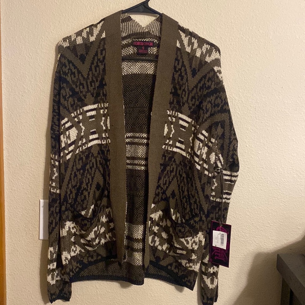 NWT Rock&Roll Cowgirl cardigan size small